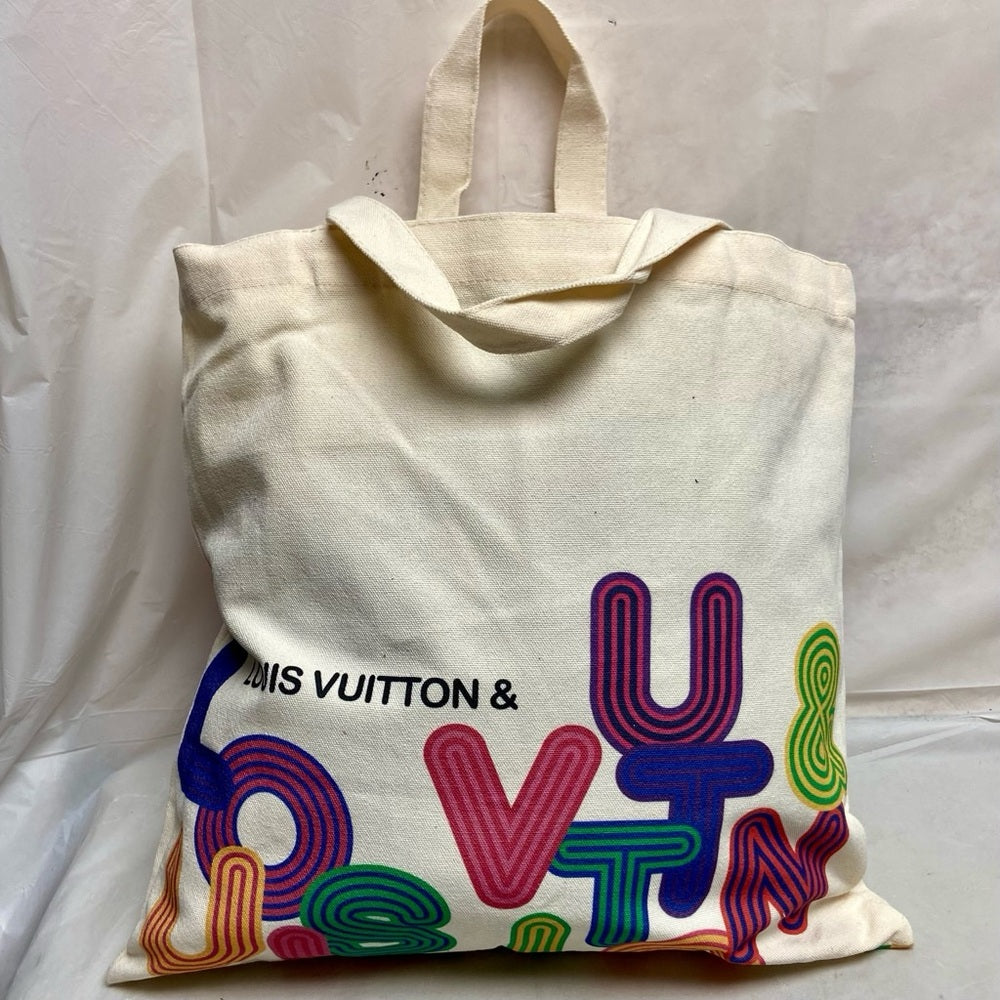 LV Novelty Canvas Eco Tote, Shenzhen Museum Exhibition 2022 Design Exclusive