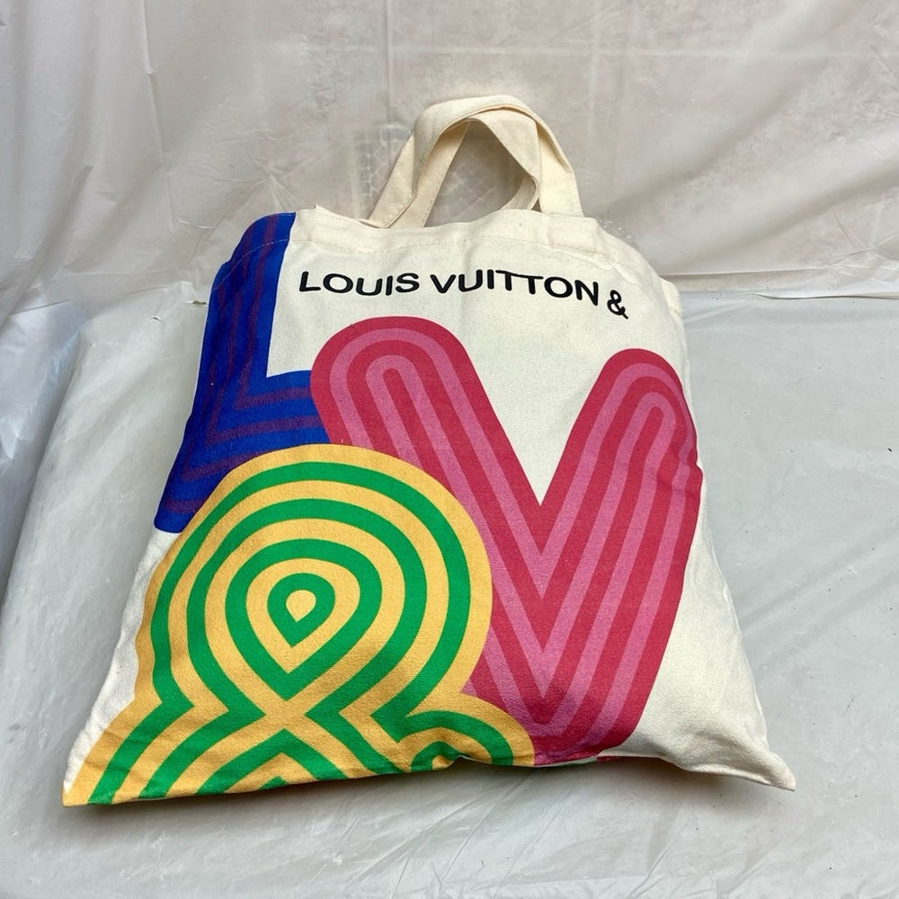 LV Novelty Canvas Eco Tote, Shenzhen Museum Exhibition 2022 Design Exclusive