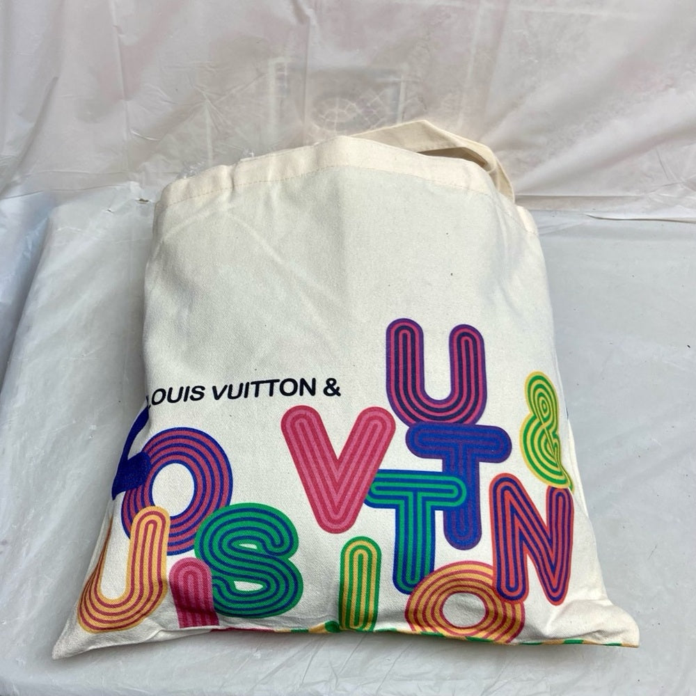 LV Novelty Canvas Eco Tote, Shenzhen Museum Exhibition 2022 Design Exclusive