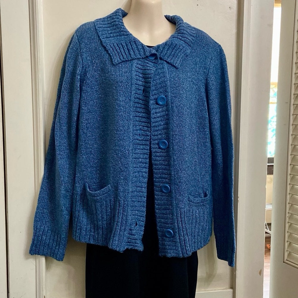 By Design Blue Sweater Cardigan (L-XL)
