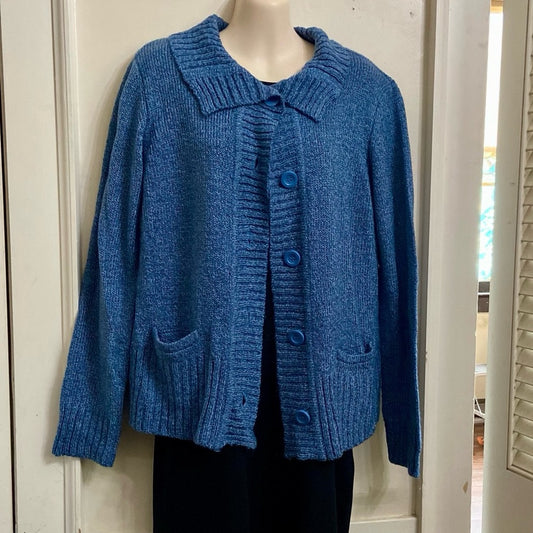By Design Blue Sweater Cardigan (L-XL)