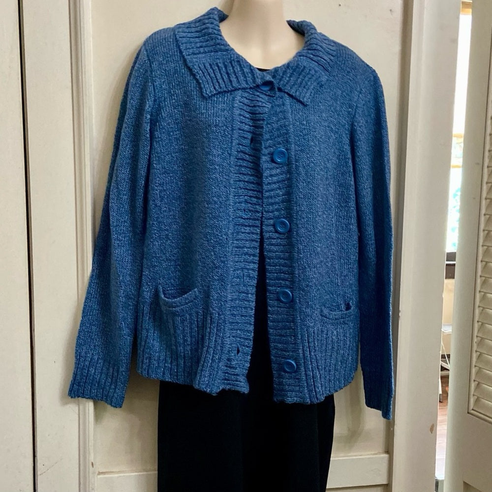By Design Blue Sweater Cardigan (L-XL)