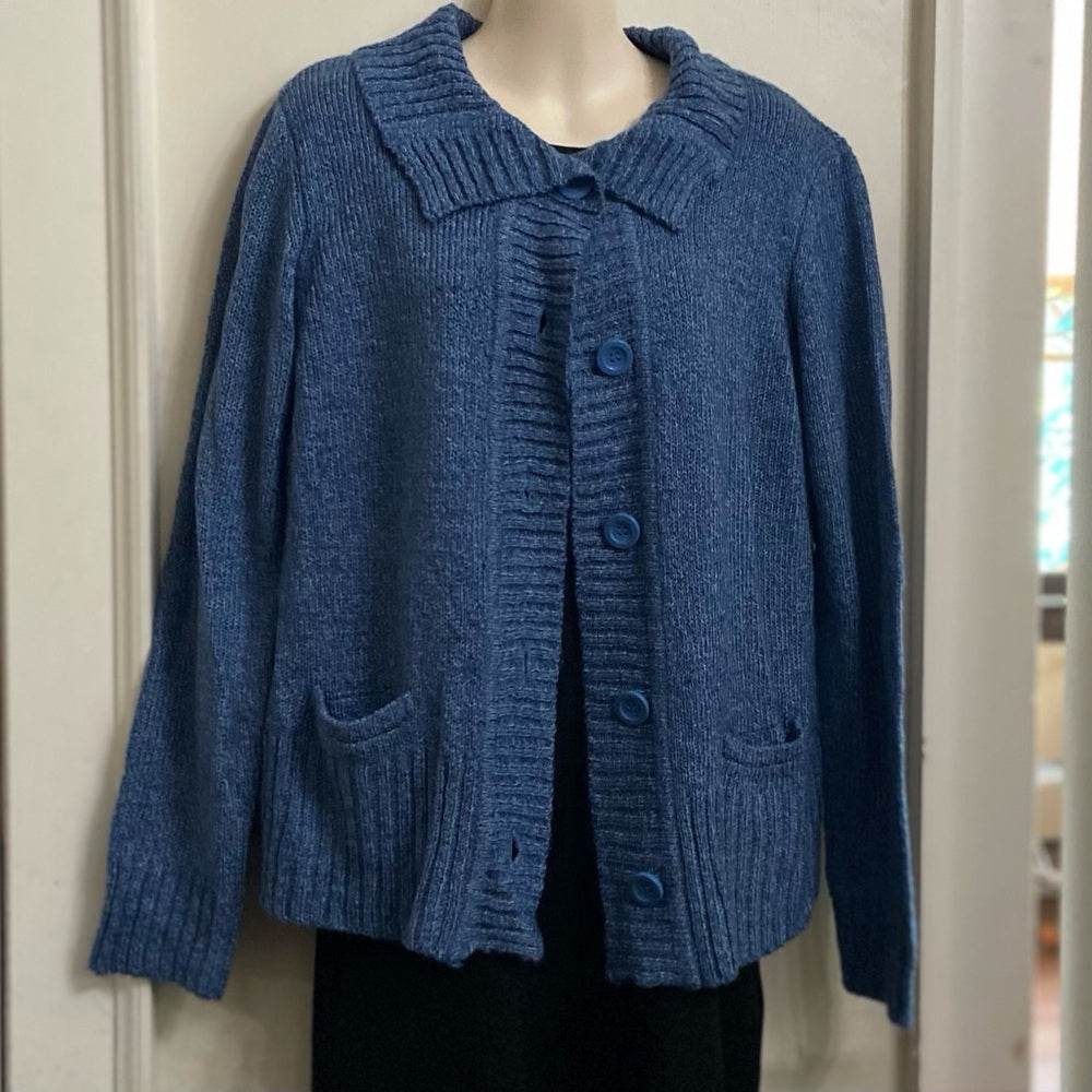 By Design Blue Sweater Cardigan (L-XL)