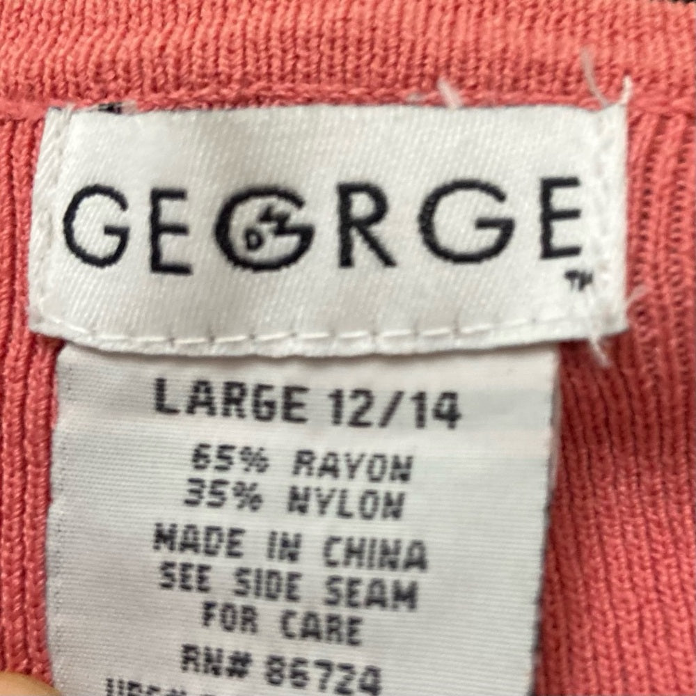 George orange Peach Sweater Cardigan (12-14)