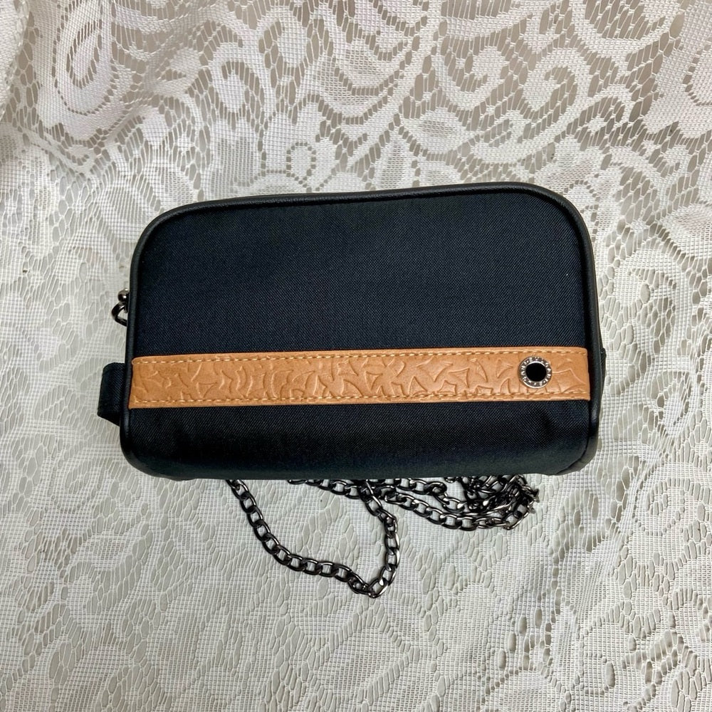 Bvlgari Black Canvas Pouch Crossbody 7in x 4in x 3.5in