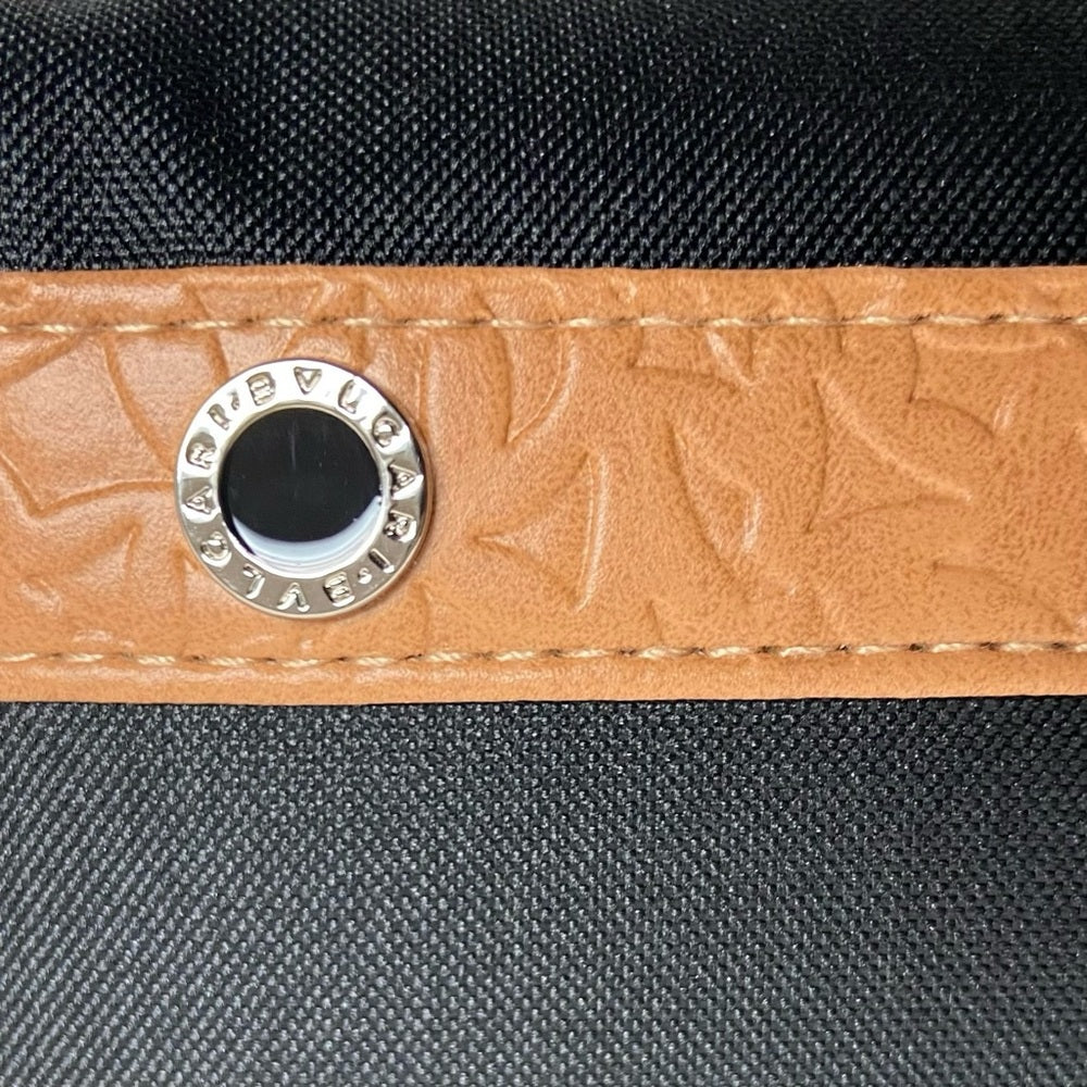 Bvlgari Black Canvas Pouch Crossbody 7in x 4in x 3.5in