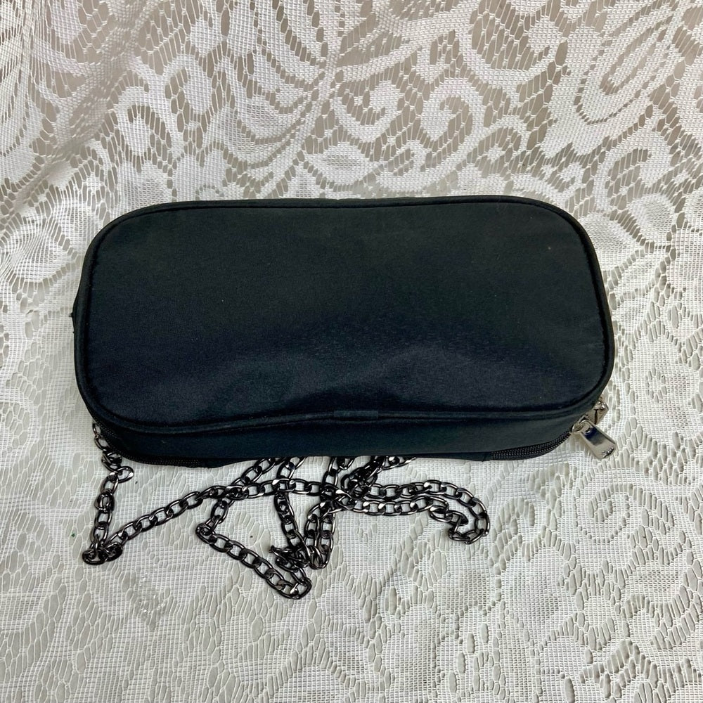 Dior Backstage, Black Canvas Novelty Pouch- Crossbody 9in x 4.5in x 2in