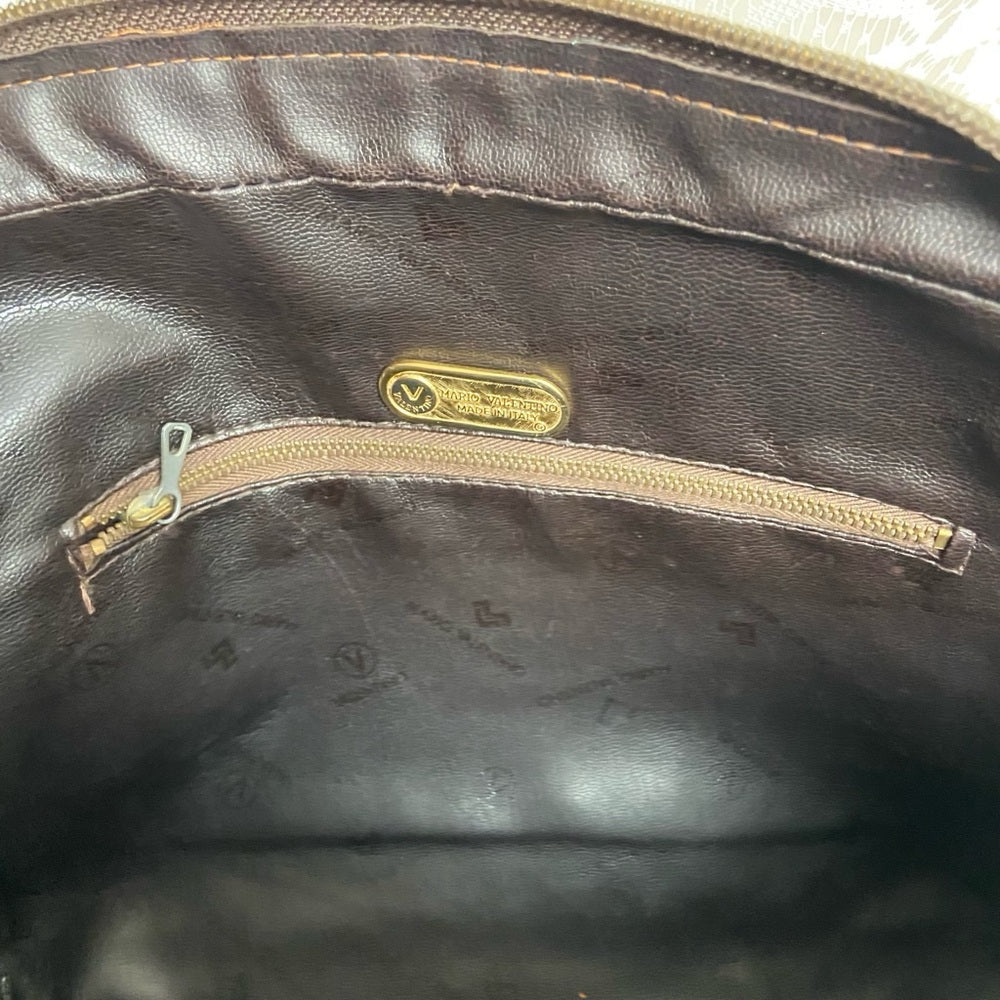 Vintage, Mario Valentino Brown Clutch Crossbody 11in x 7.5in x 2in
