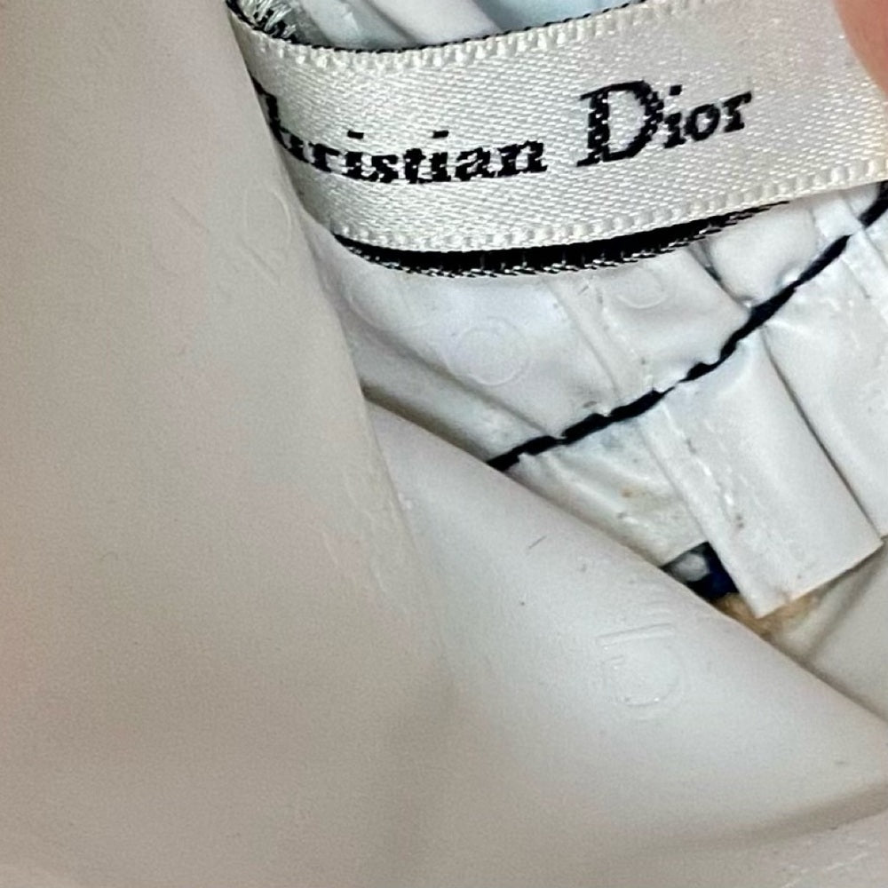 Dior Blue Floral Cosmetic Pouch- Crossbody 6.5in x 4in x 2in