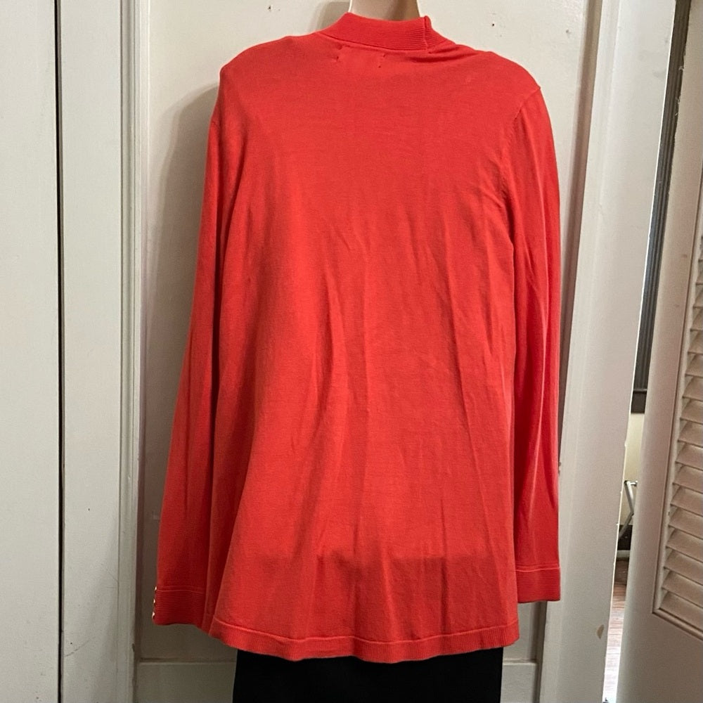 Charter Club Orange Sweater Cardigan (L)