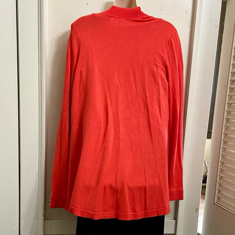 Charter Club Orange Sweater Cardigan (L)