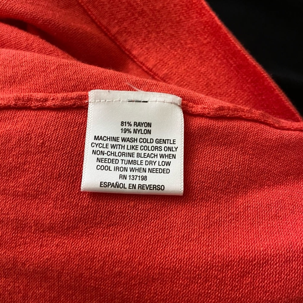 Charter Club Orange Sweater Cardigan (L)