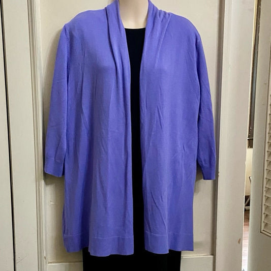 Laura Ashley Lilac Sweater Cardigan (M)