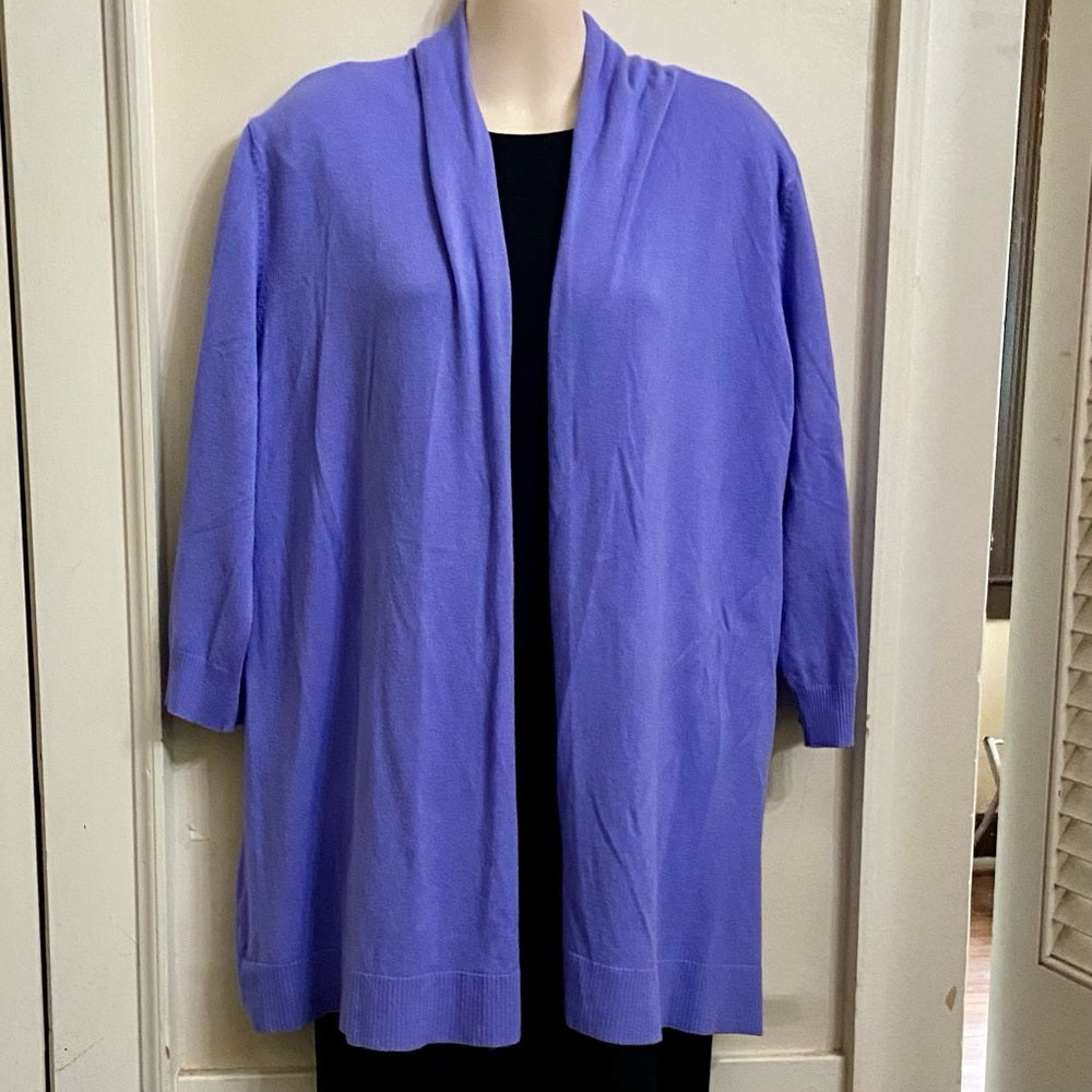 Laura Ashley Lilac Sweater Cardigan (M)