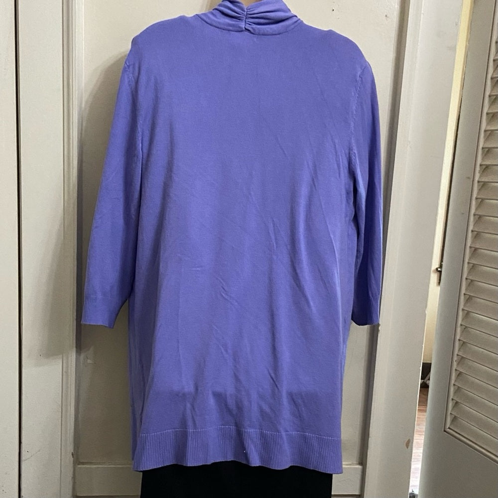 Laura Ashley Lilac Sweater Cardigan (M)