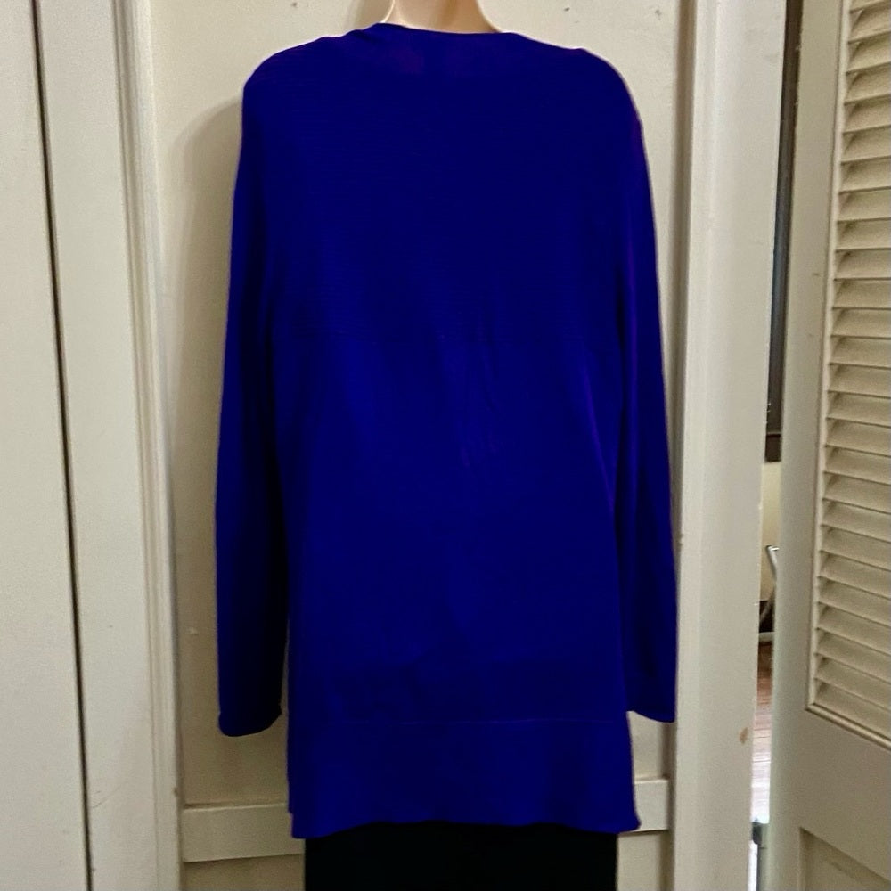 Chicos Purple Sweater Cardigan (2 or L)