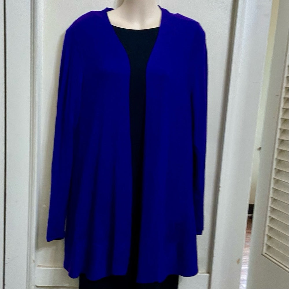 Chicos Purple Sweater Cardigan (2 or L)