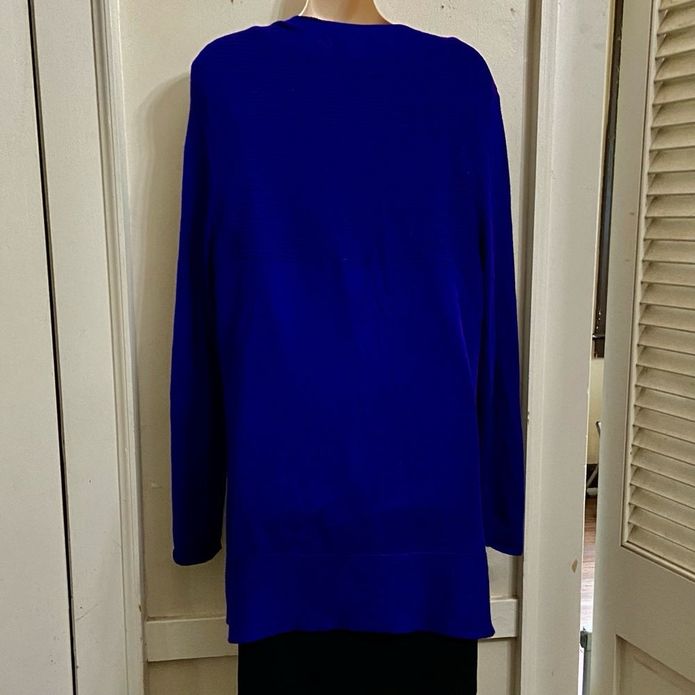 Chicos Purple Sweater Cardigan (2 or L)