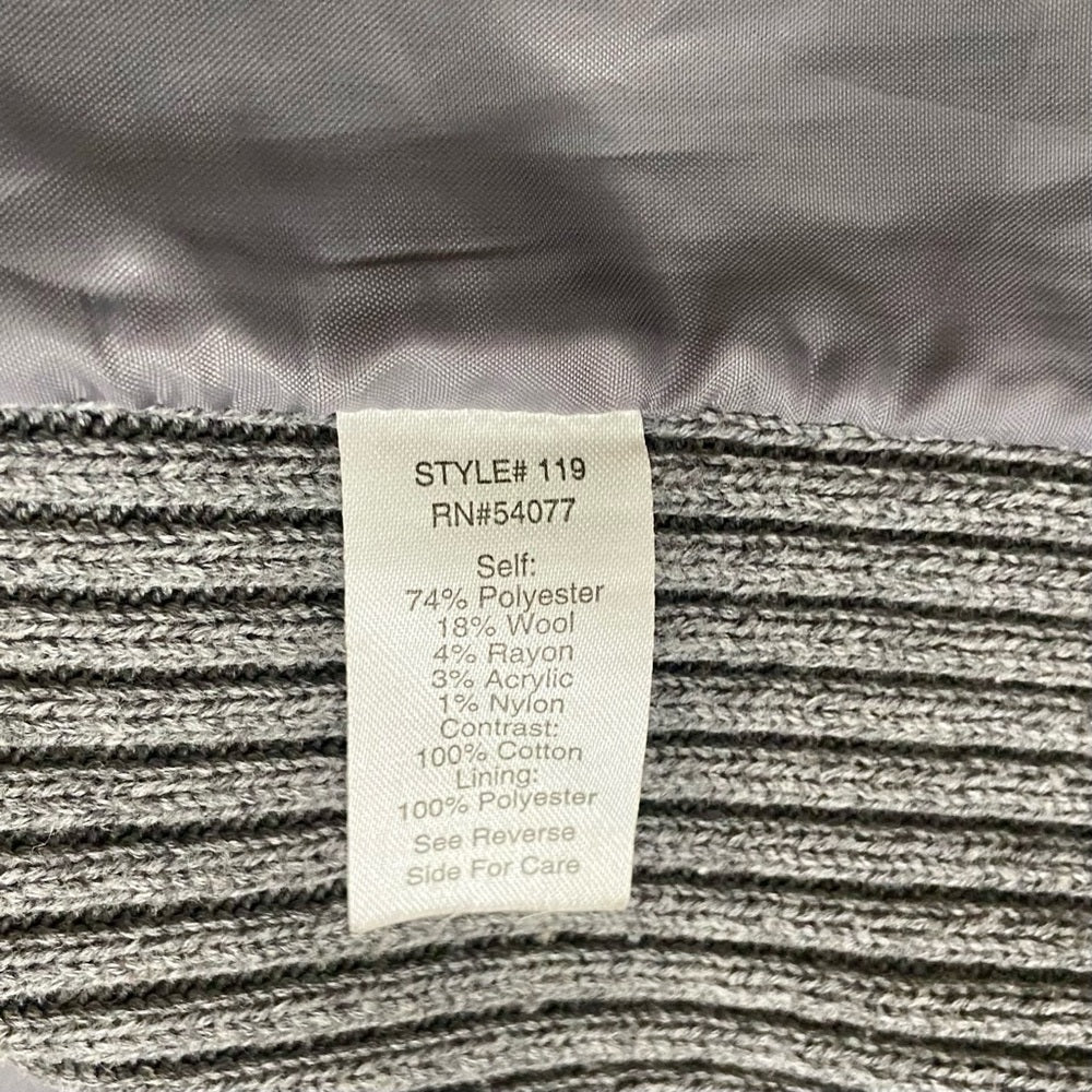 Cabi, Gray Wool- Knitted Sweater Cardigan (M)