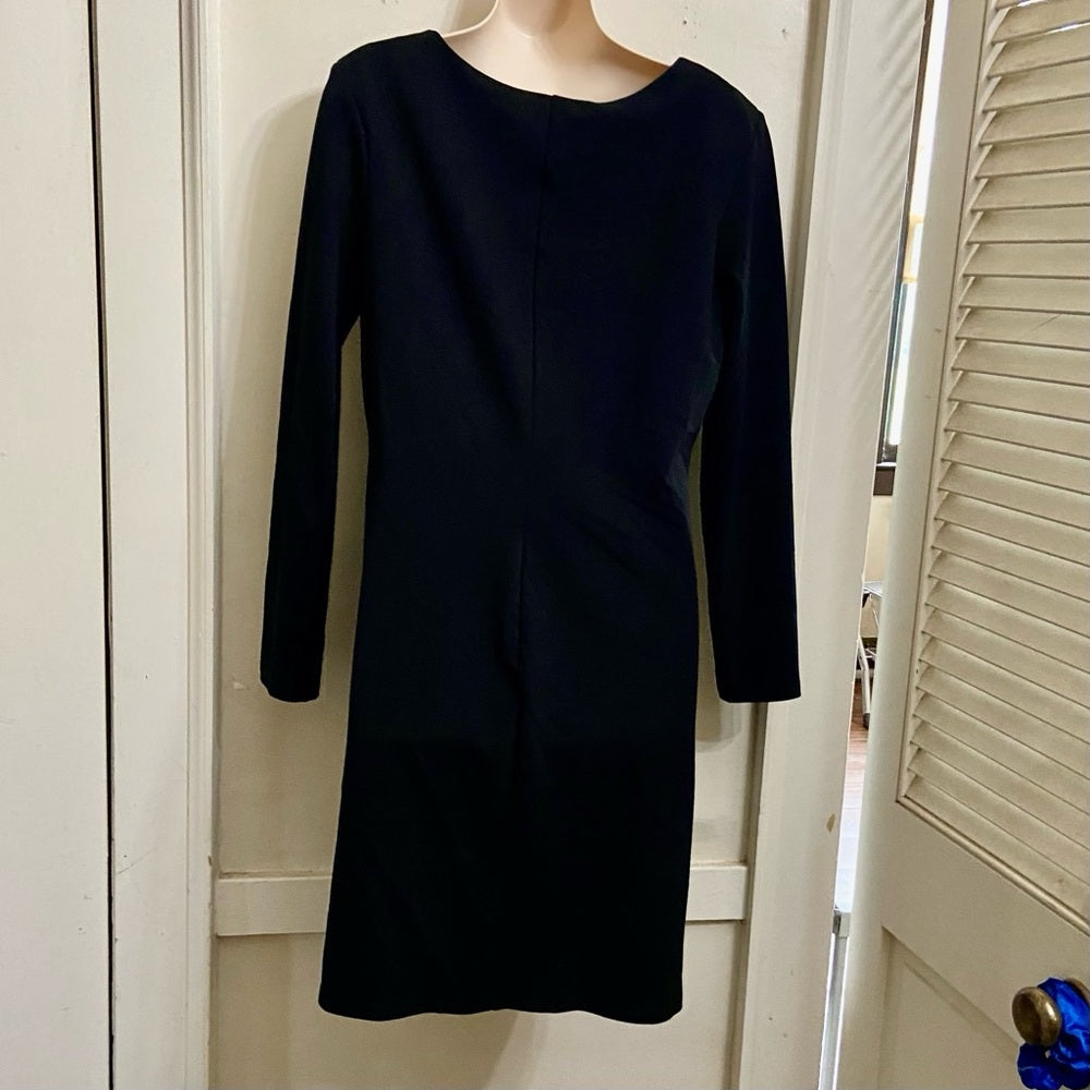 Basic Black Long Sleeves Dress Size M