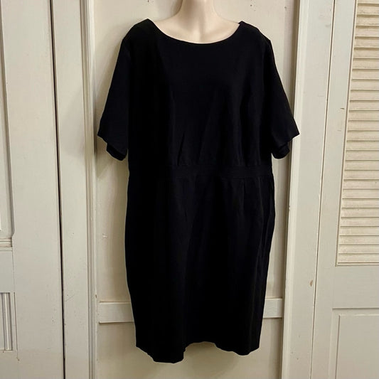 CJ Banks Black Stretchy Dress -Size 25W