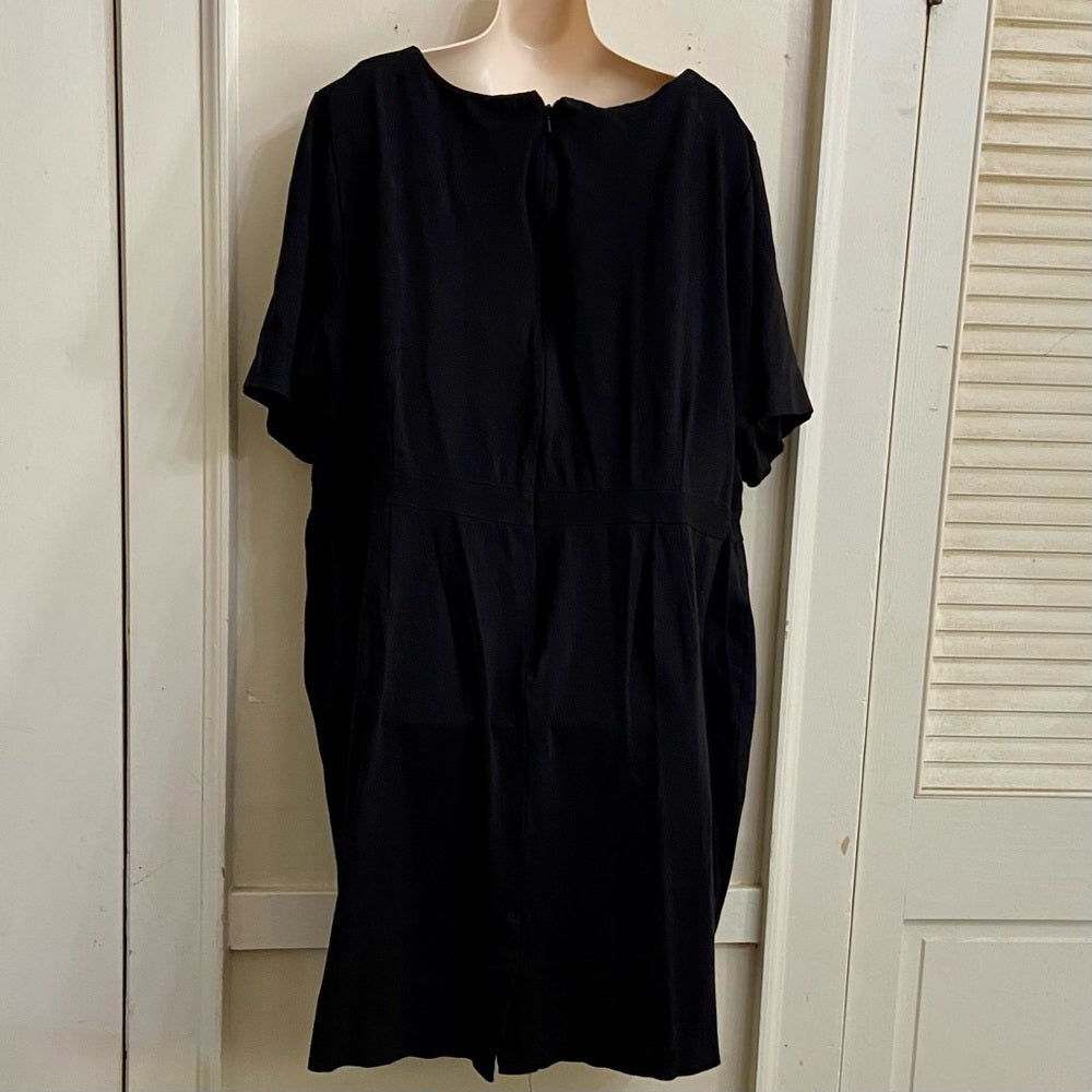 CJ Banks Black Stretchy Dress -Size 25W