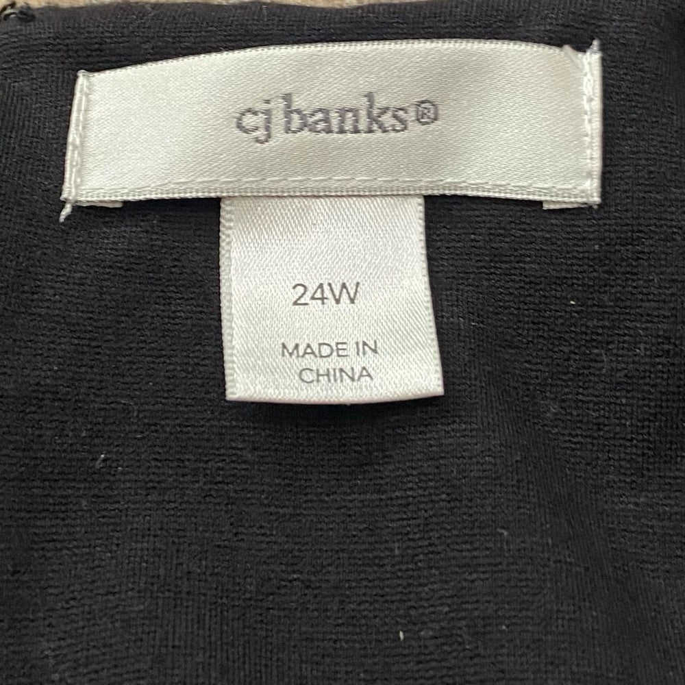 CJ Banks Black Stretchy Dress -Size 25W