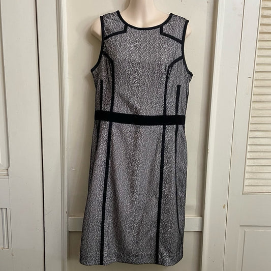 Banana Republic, Grayish Black Lined Dress Size 12