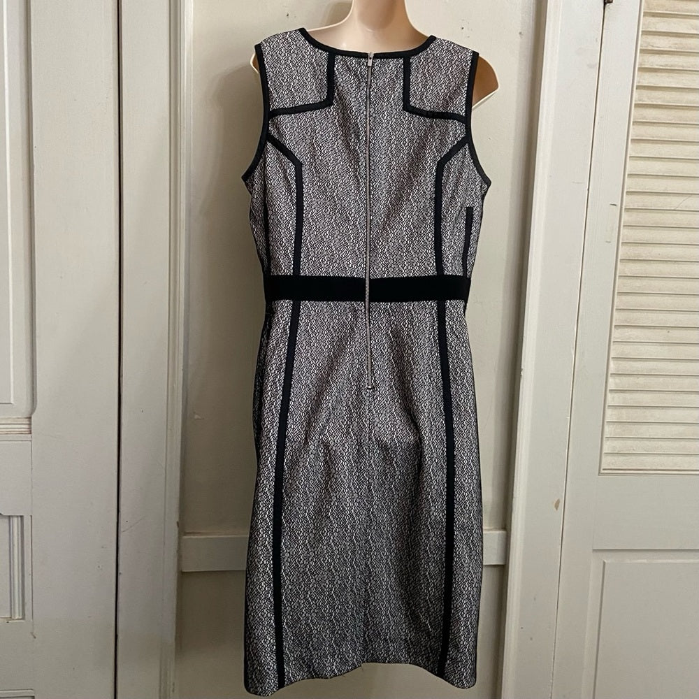 Banana Republic, Grayish Black Lined Dress Size 12