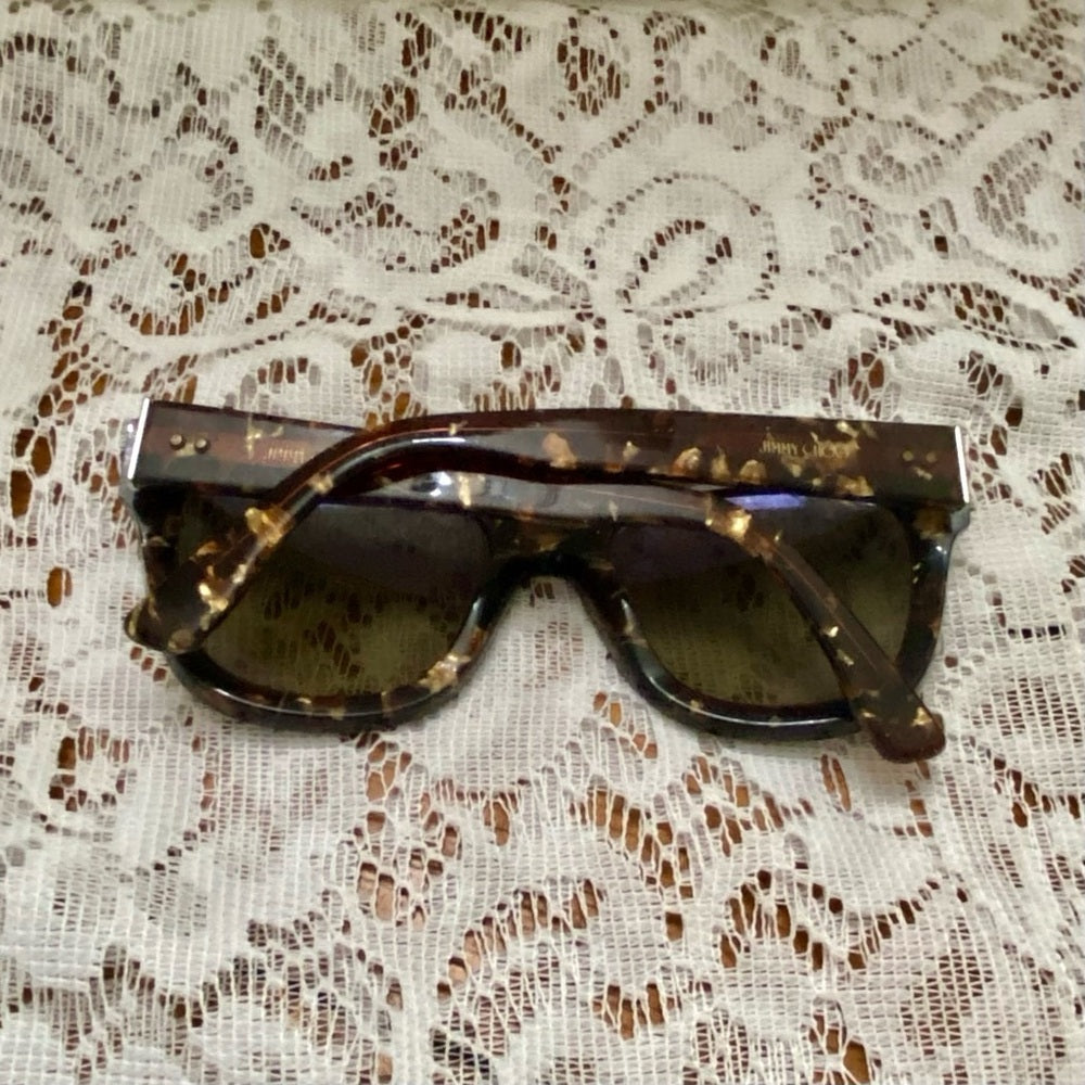 Jimmy Choo, Italy Brown Tortoise -Pearlized Sunglasses