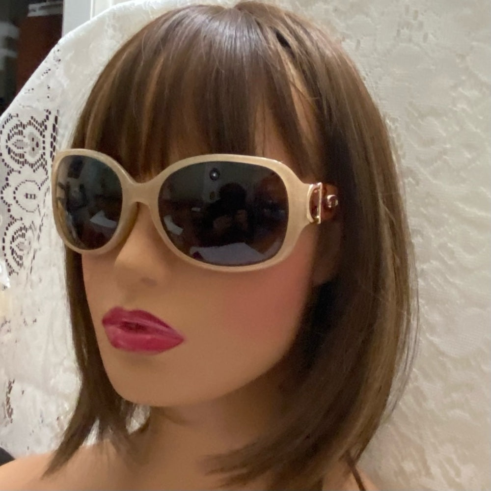 Vintage Oscar dela Renta  Orange-Tan Reptile Sunglasses Mod 1247P 615