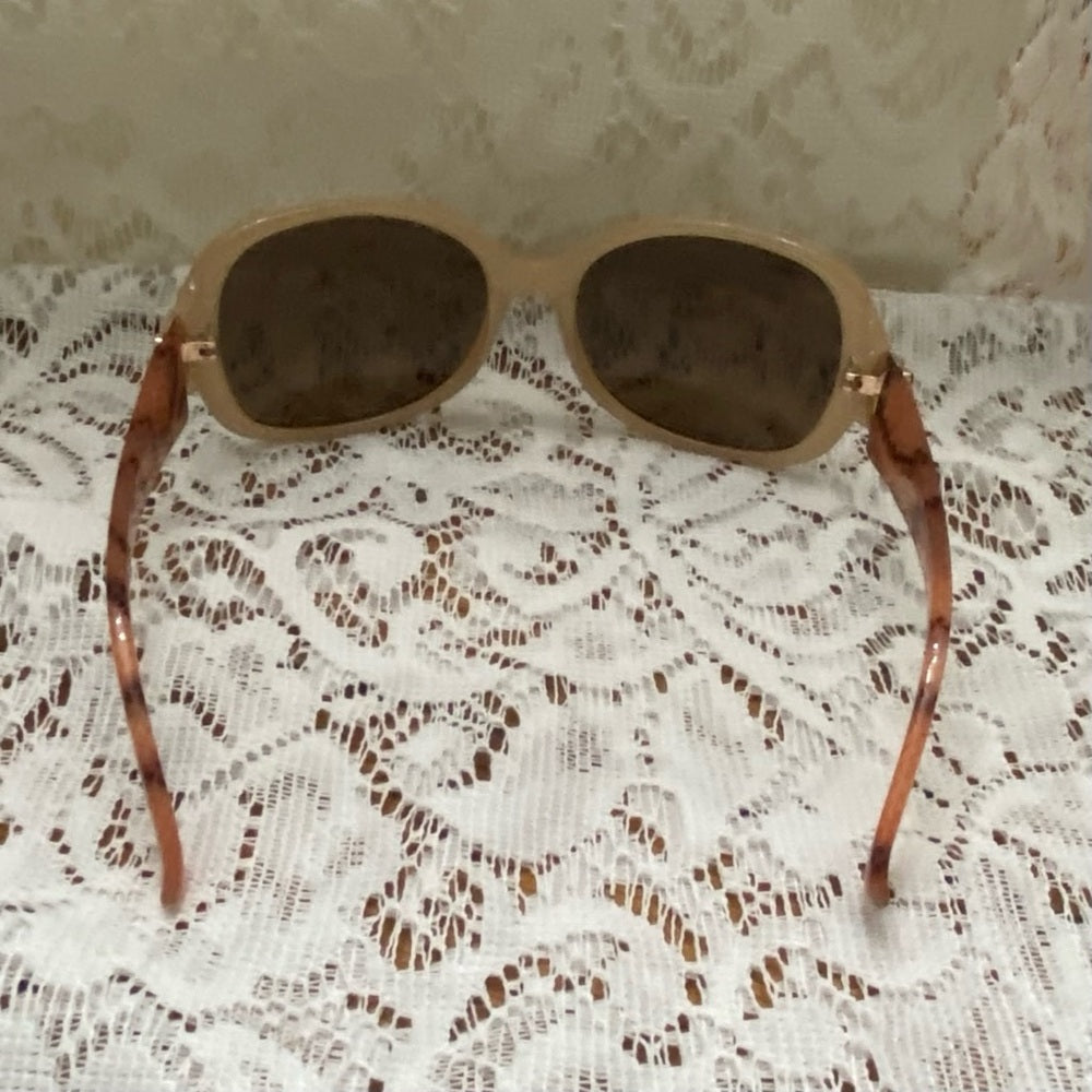 Vintage Oscar dela Renta  Orange-Tan Reptile Sunglasses Mod 1247P 615