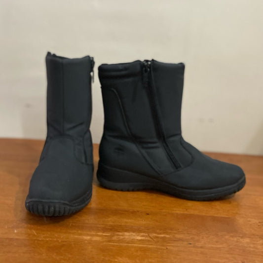 Totes Zippy Black Water Repellent Snow Boots Size 9