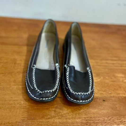 Dockers Brown Leather Flat Shoes Size 6M