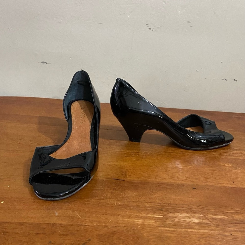 Aerosoles Black Patent Leather High Heel Shoes Size 8B
