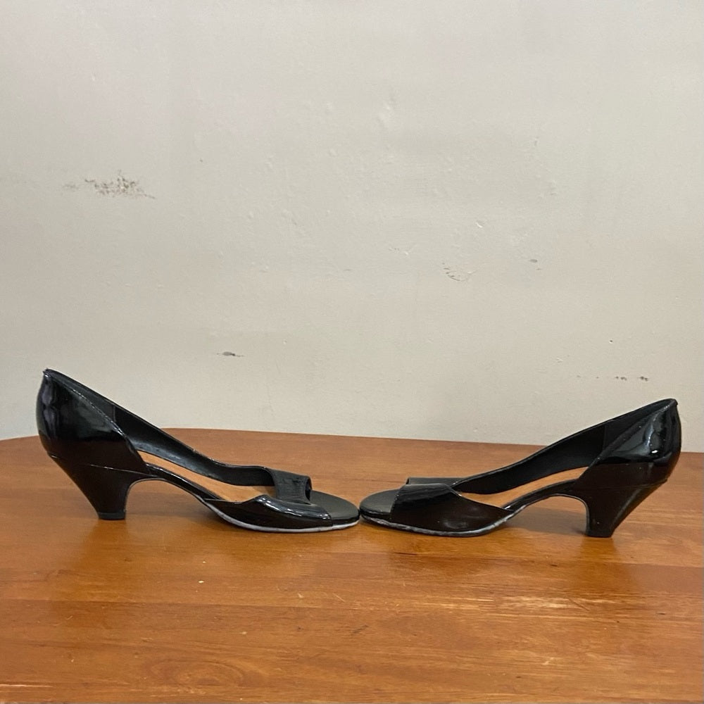Aerosoles Black Patent Leather High Heel Shoes Size 8B