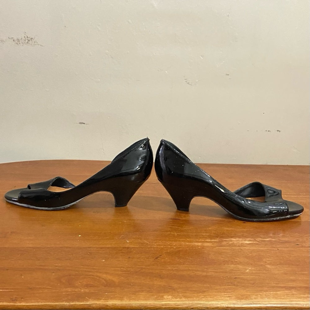 Aerosoles Black Patent Leather High Heel Shoes Size 8B
