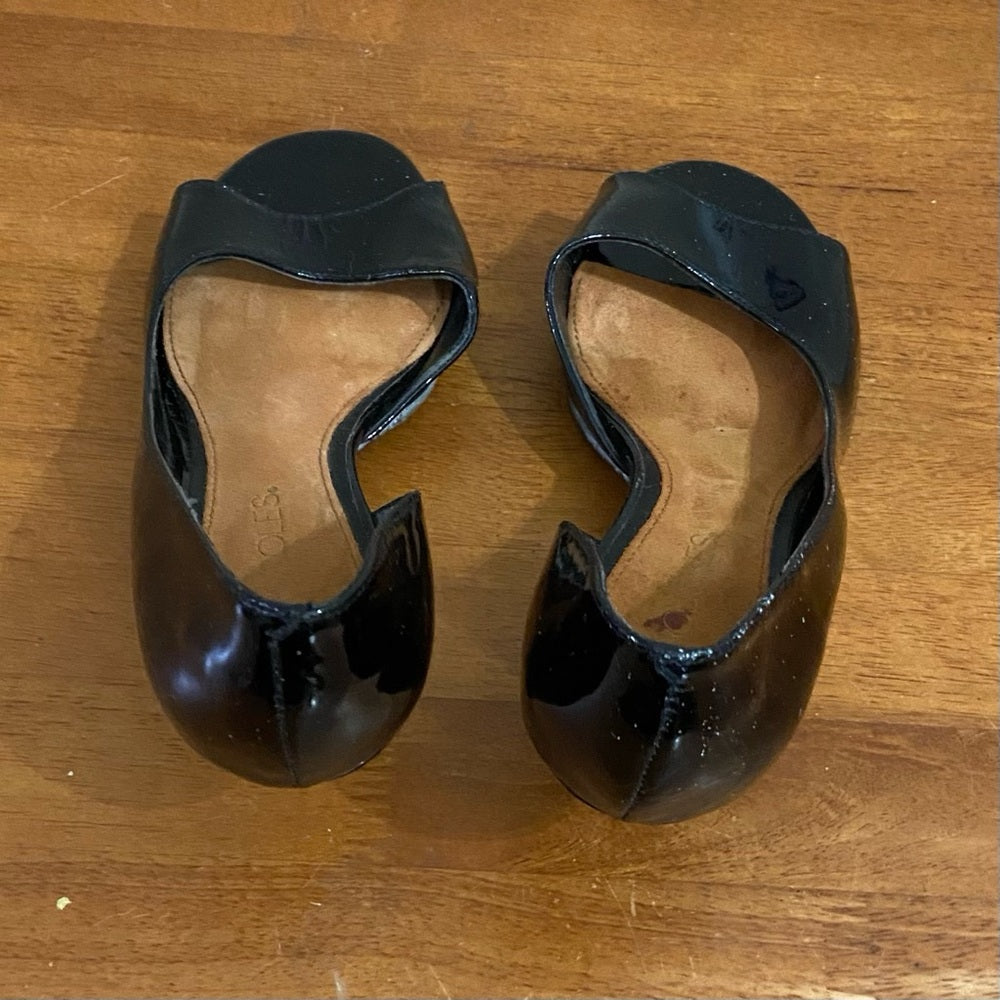Aerosoles Black Patent Leather High Heel Shoes Size 8B