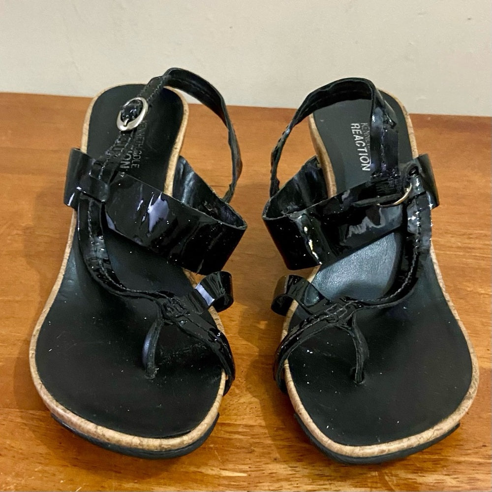 Kenneth Cole Reaction WedgeHeeled Sandals Size 8