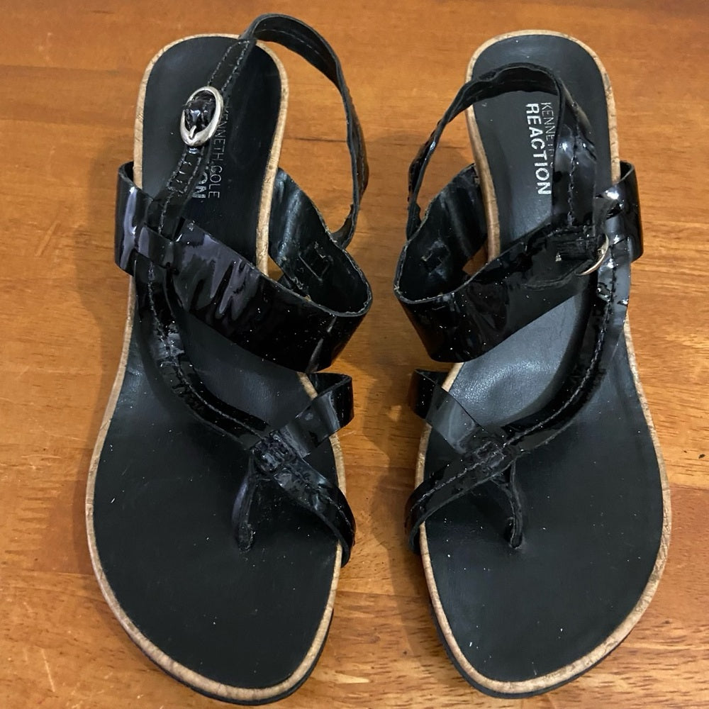 Kenneth Cole Reaction WedgeHeeled Sandals Size 8