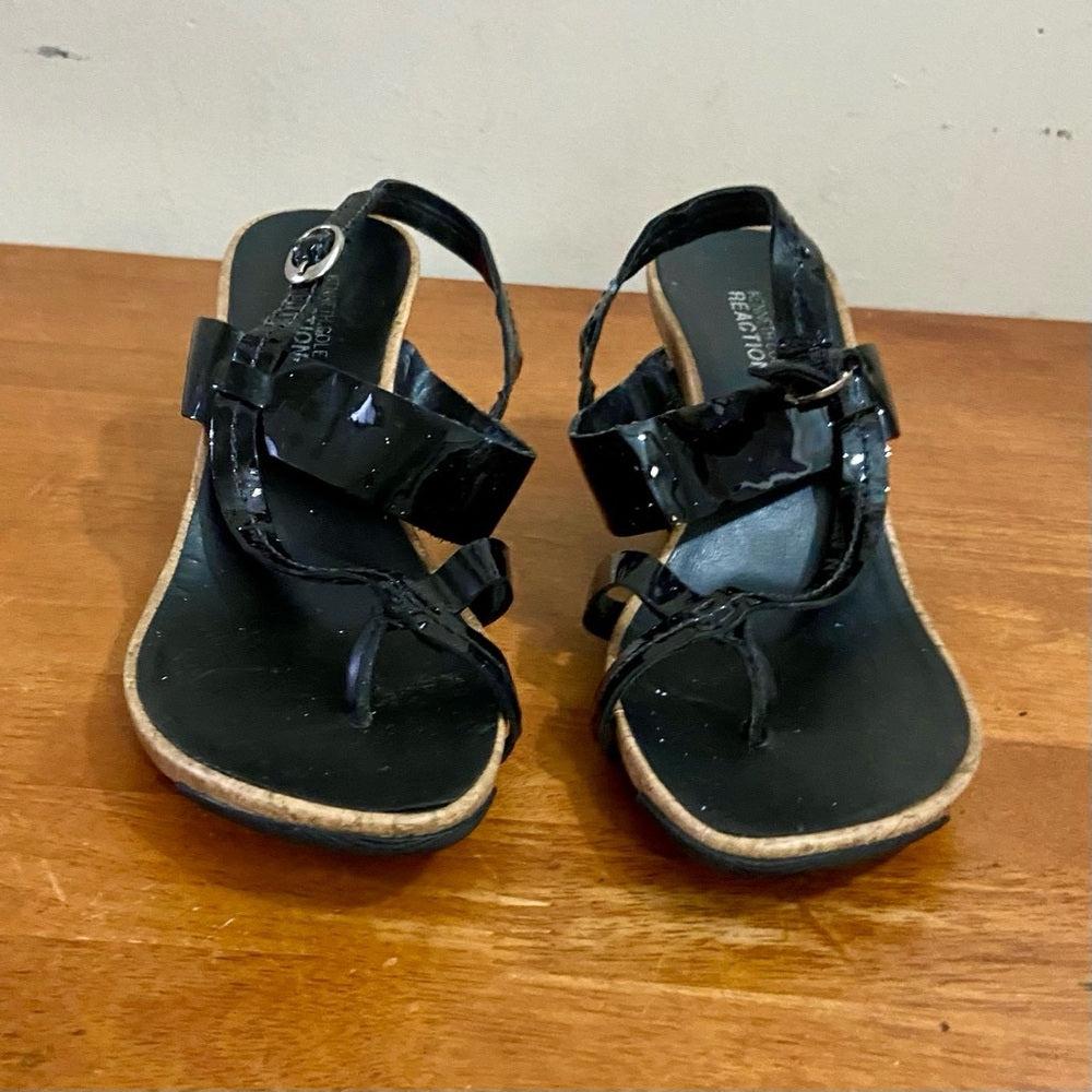 Kenneth Cole Reaction WedgeHeeled Sandals Size 8