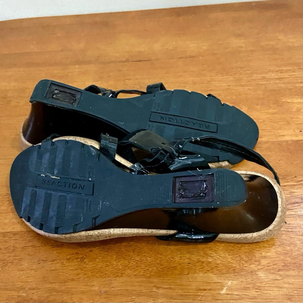 Kenneth Cole Reaction WedgeHeeled Sandals Size 8