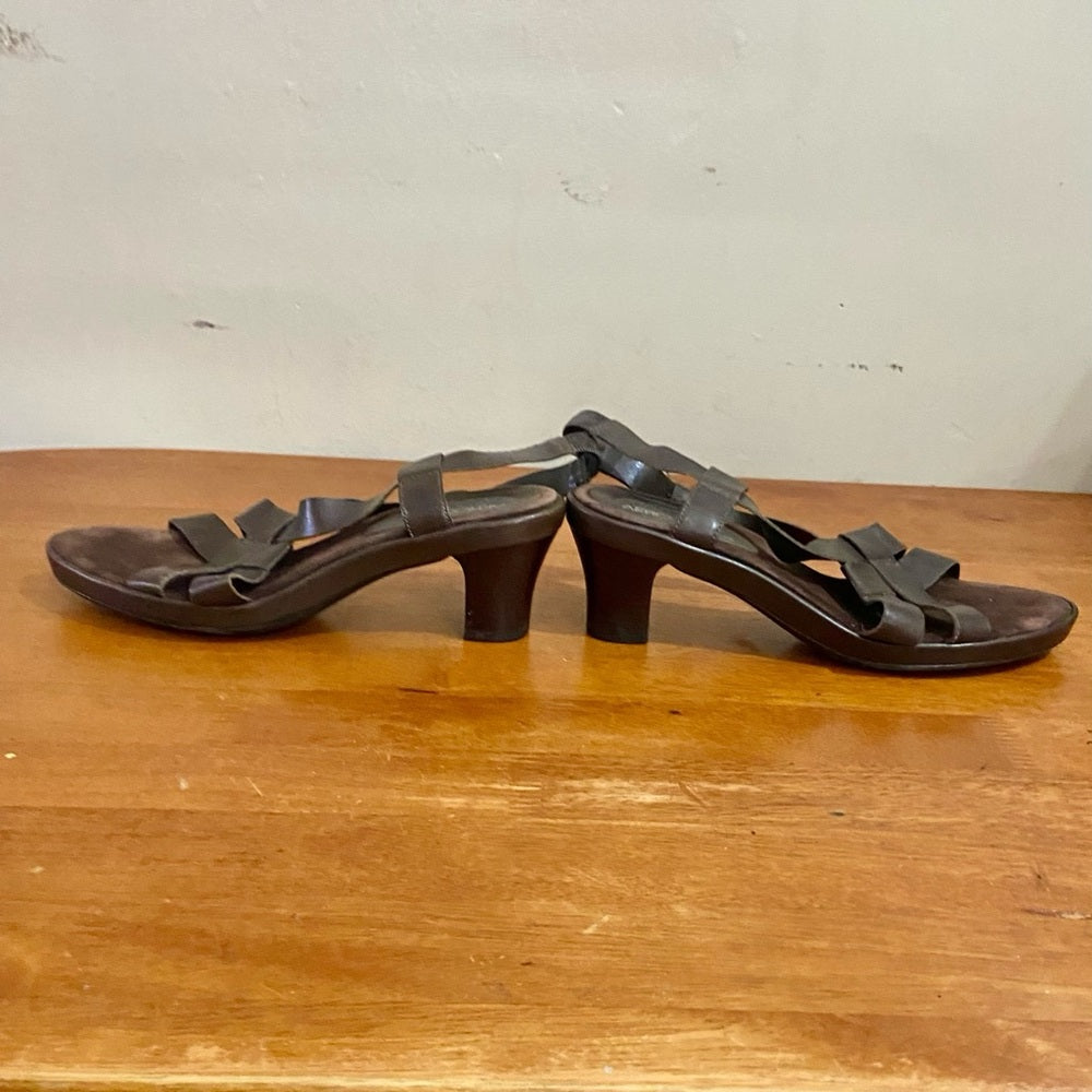 Aerosoles Brown Leather Sandals Size US 8B