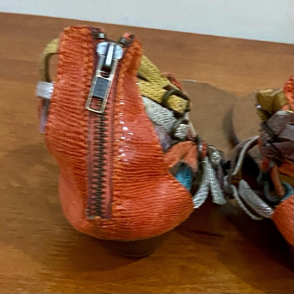 Candies Multi-color Flip Flops Strappy Sandals Size 8