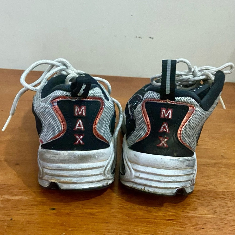 Nike Air Max Black and Red Rubber Sneakers Size 8