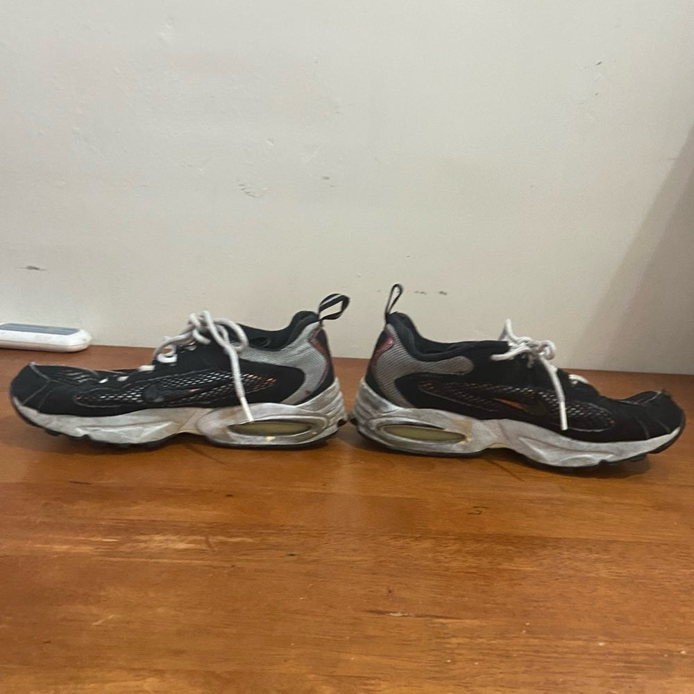 Nike Air Max Black and Red Rubber Sneakers Size 8