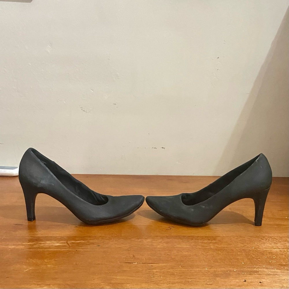 AEROSOLES  Dark Gray Suede Leather High Heel Shoes Size 8