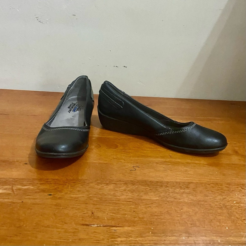 AEROSOLES  Dark Gray Suede Leather High Heel Shoes Size 8