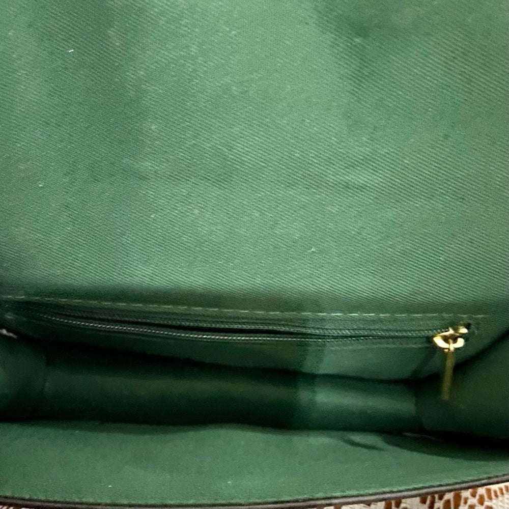 Green Floral -Small Crossbody Bag -7in x 4.5in x 2in