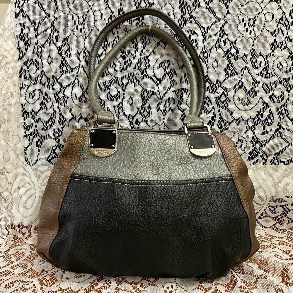 Rossetti Tri-color 2-Way Handbag Shoulder Bag 9in x 8.5in x 4in